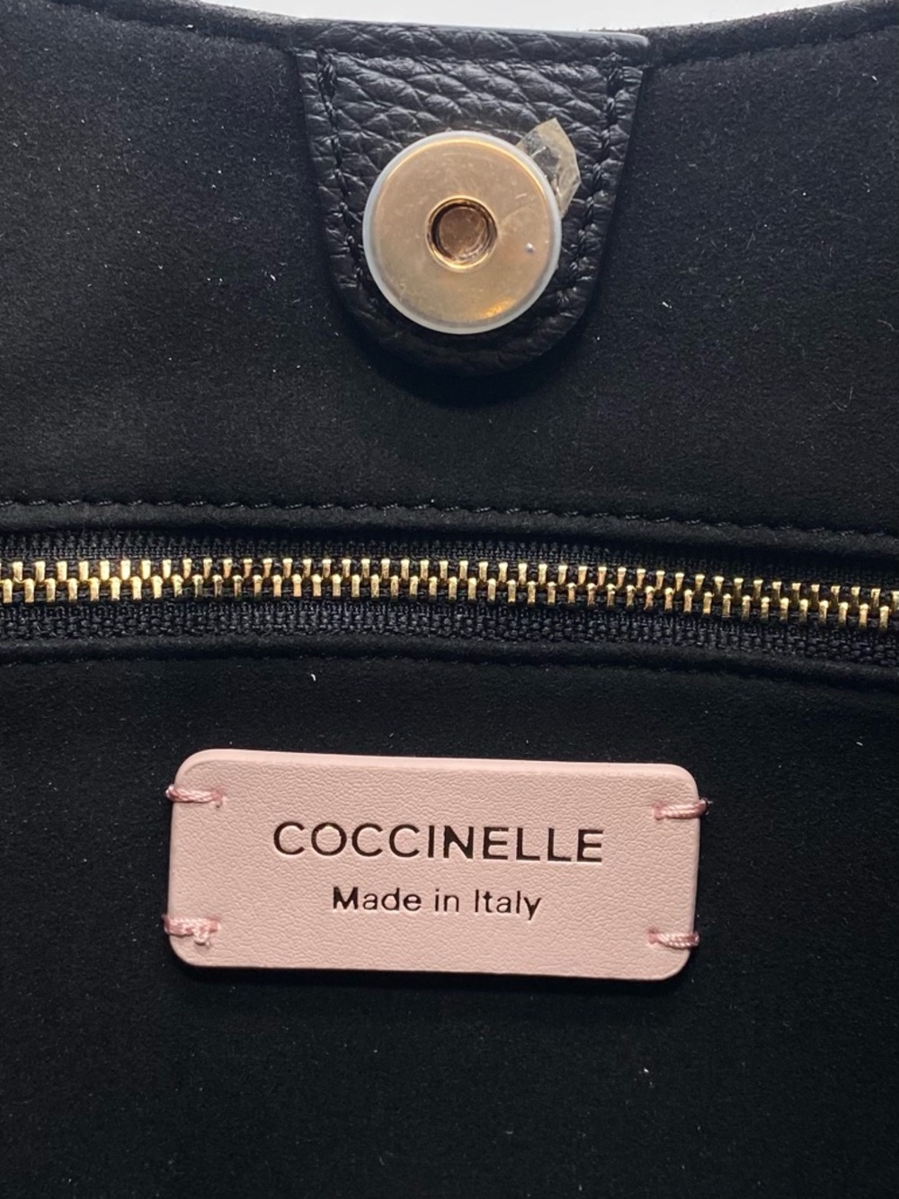 Coccinelle Braided Strap Shoulder Bag Black Leather Purse New - Picture 8 of 11